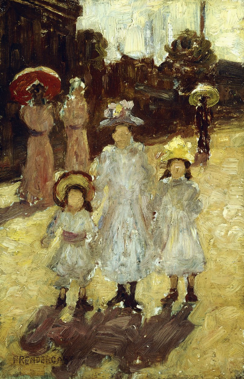 Dimanche matin à Paris, vers 1892-1894 - Maurice Brazil Prendergast
