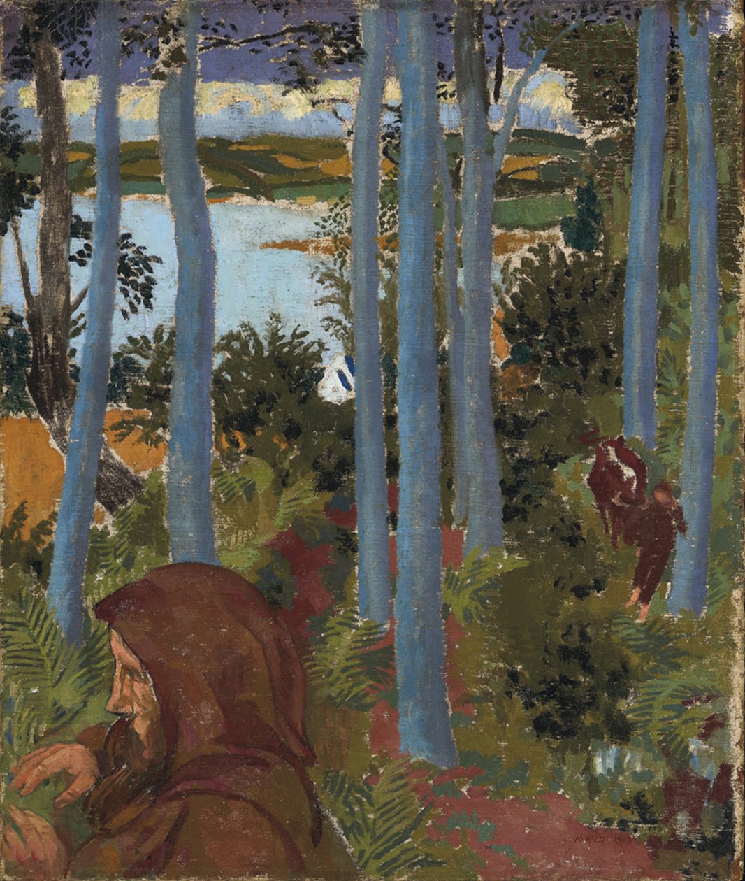 Paysage avec homme encapuchonné, 1903 - Maurice Denis