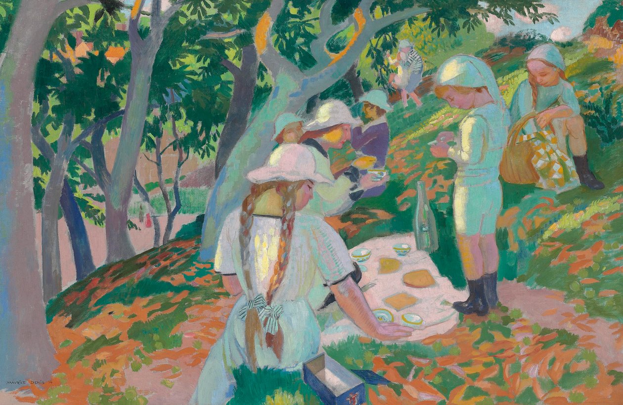 Le goûter sous les châtaigniers, 1914 - Maurice Denis