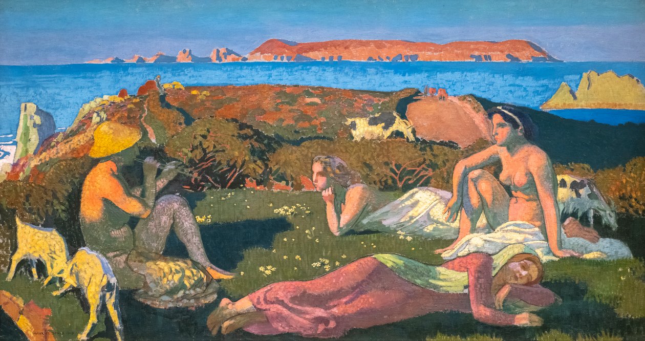 La plage verte. Perros-Guirec - Maurice Denis