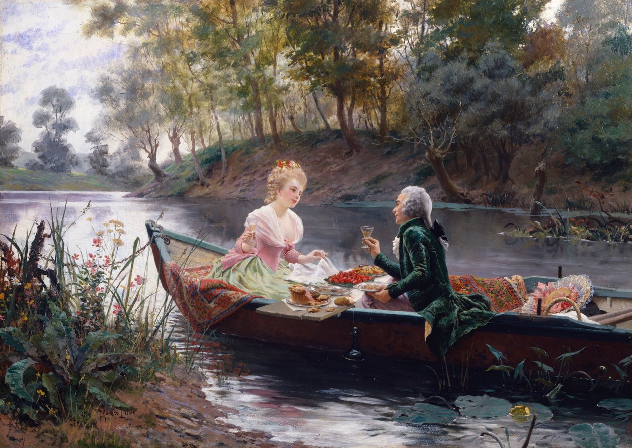 Un déjeuner romantique - Maurice Leloir