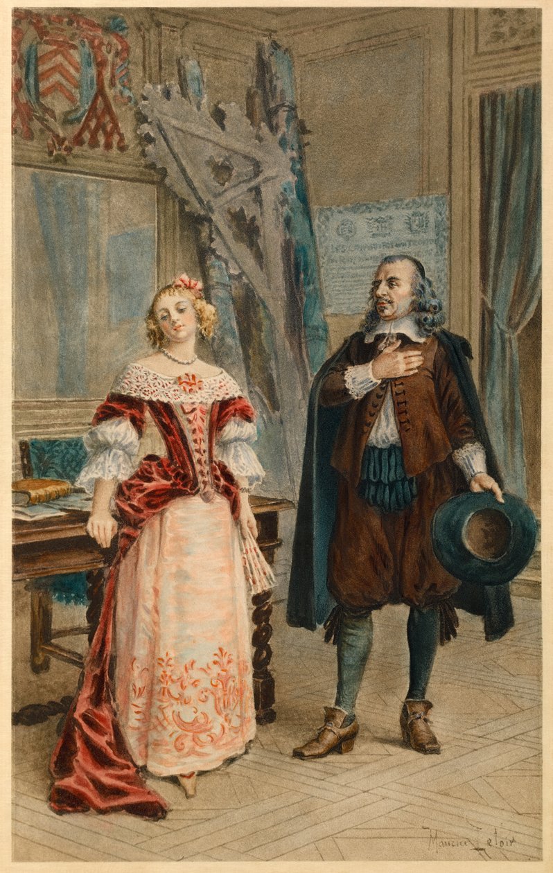 Corneille ecrit Pulcherie (illustration) - Maurice Leloir