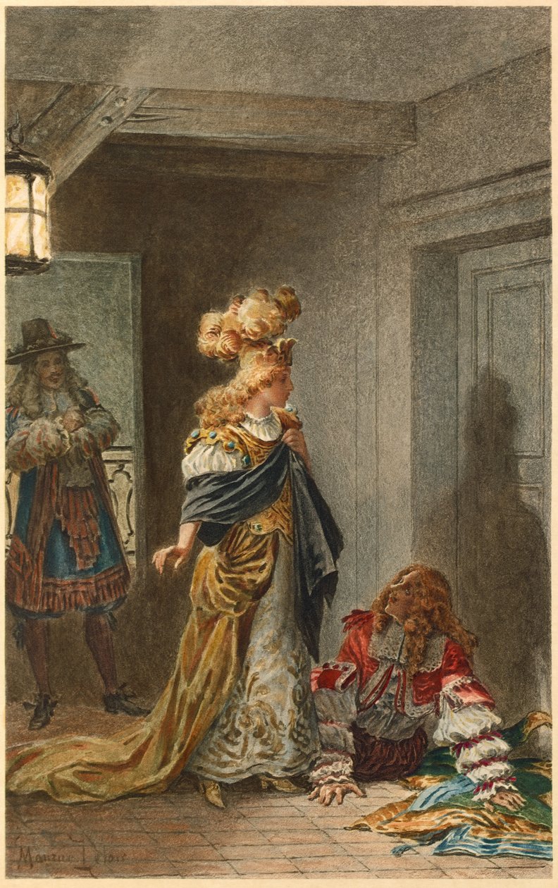 Madeleine Bejart dans Psyche (illustration) - Maurice Leloir