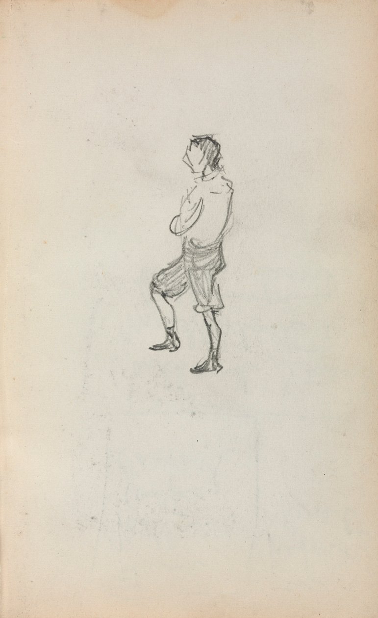 Carnet de croquis italien : Garçon debout (page 245) - Maurice Prendergast