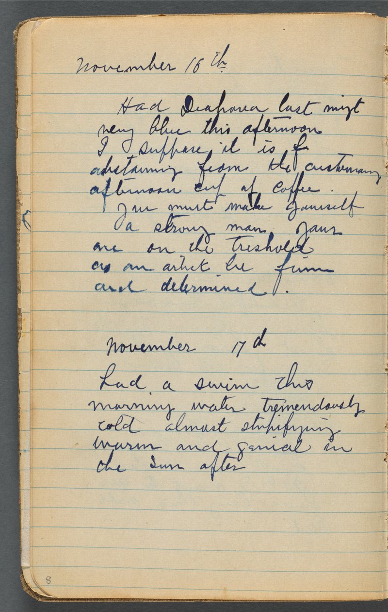Carnet de croquis, page 008 : Notes - Maurice Prendergast