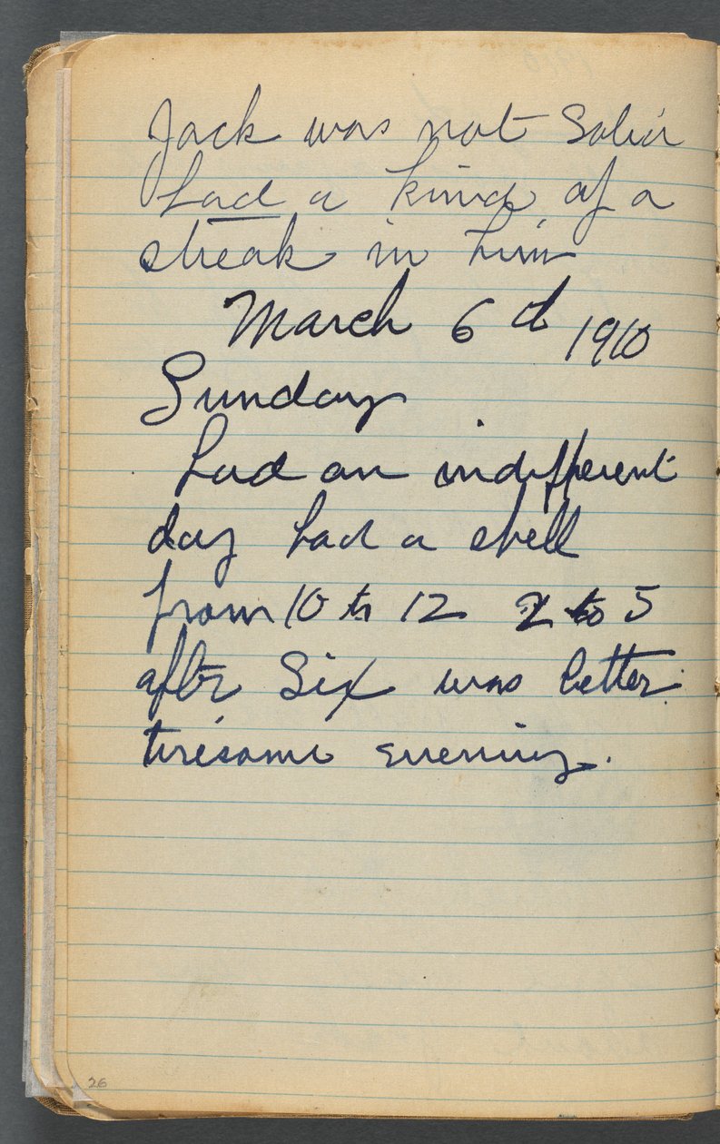 Carnet de croquis, page 026 : Notes - Maurice Prendergast