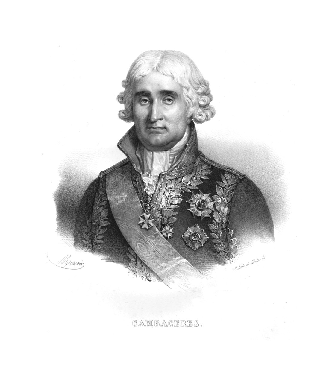Jean Jacques Régis de Cambacérès, vers 1820 - Maurin
