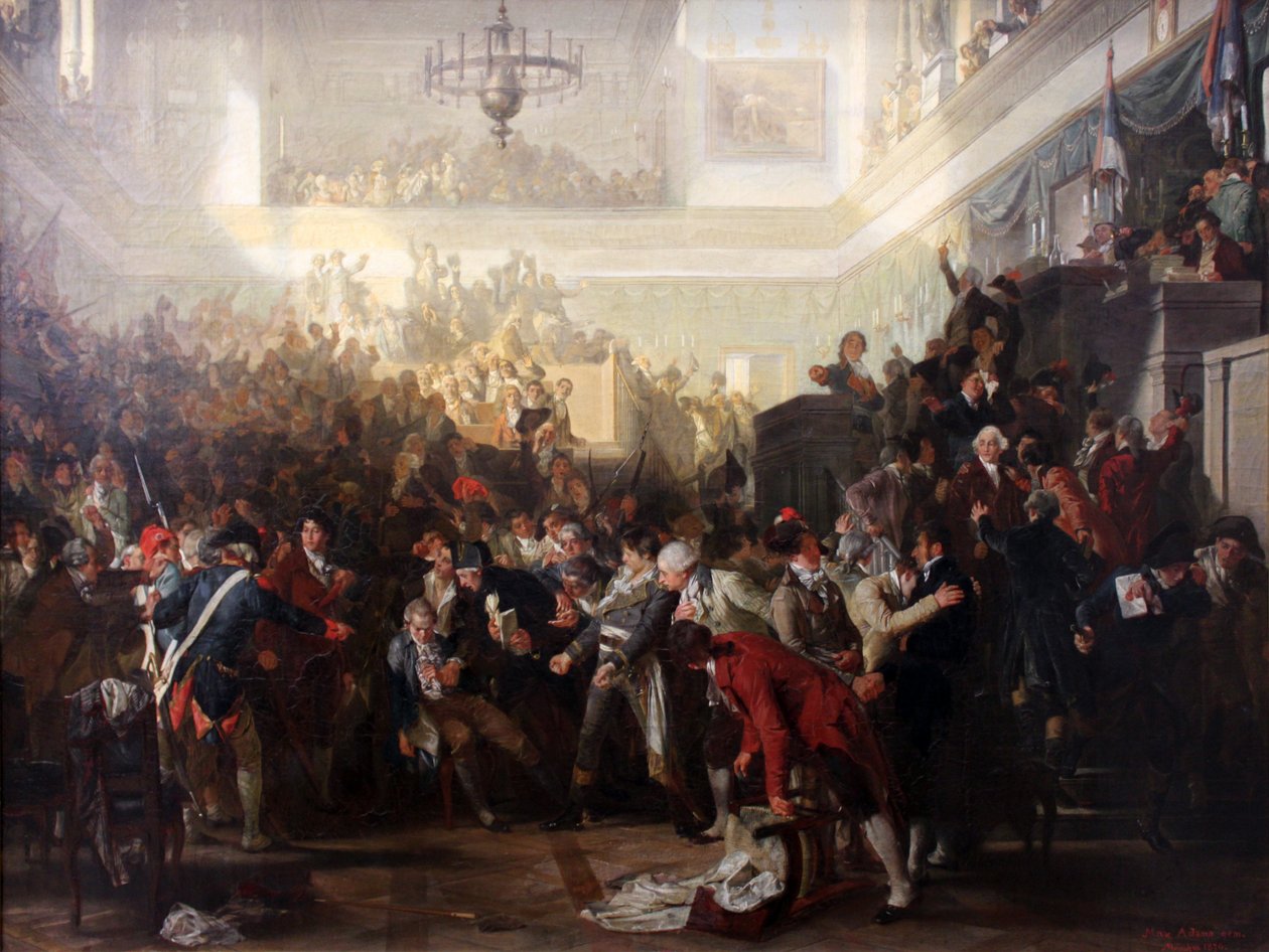 La chute de Robespierre au Convention nationale le 27 juillet 1794 - Max Adamo