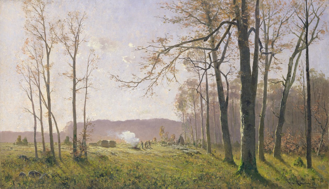 Une Clairière dans un Bois Automnal, 1890 - Max Kuchel