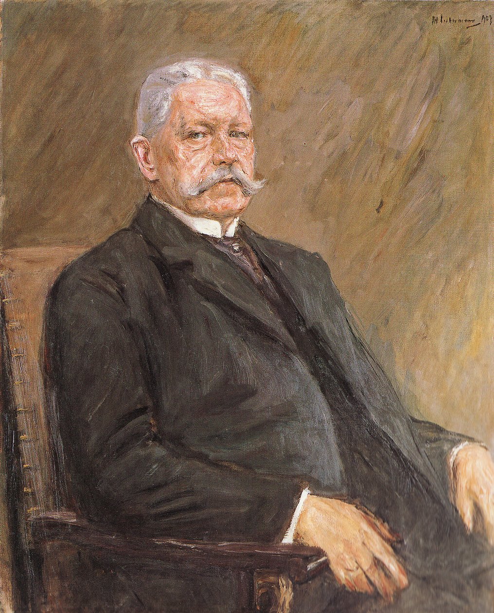 Portrait du président du Reich Paul von Hindenburg - Max Liebermann