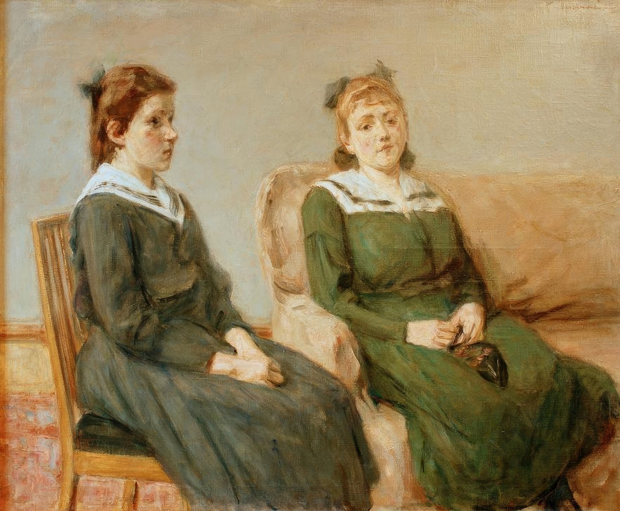 Portrait des filles Leder - Max Liebermann
