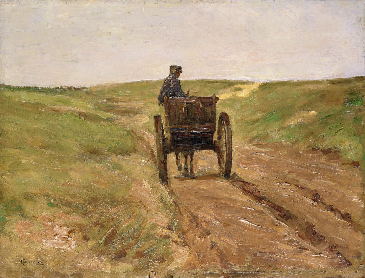 Chariot à Katwijk, 1889 - Max Liebermann