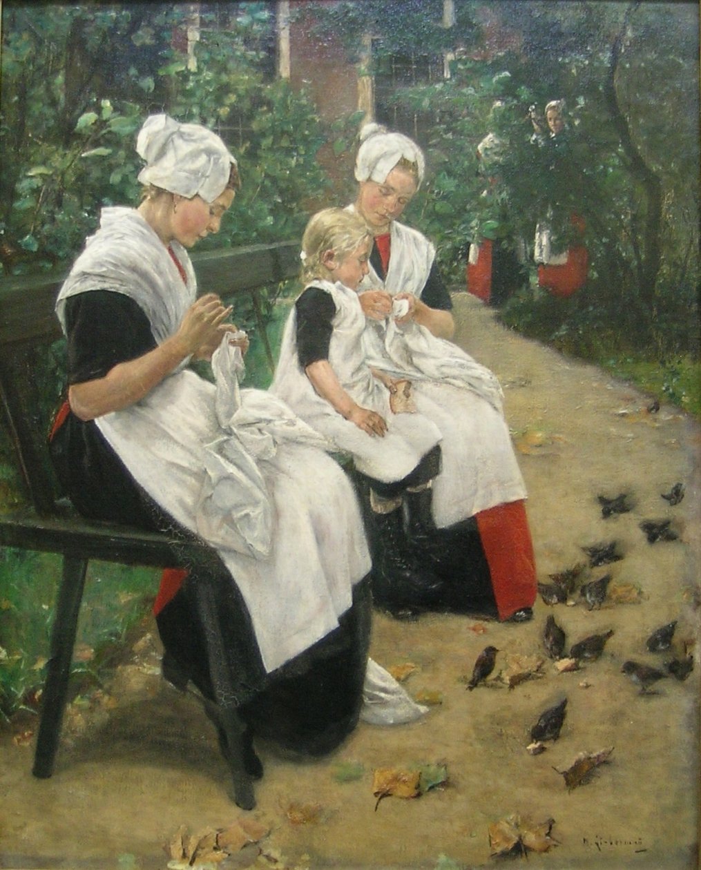 Fille dans le jardin - Max Liebermann