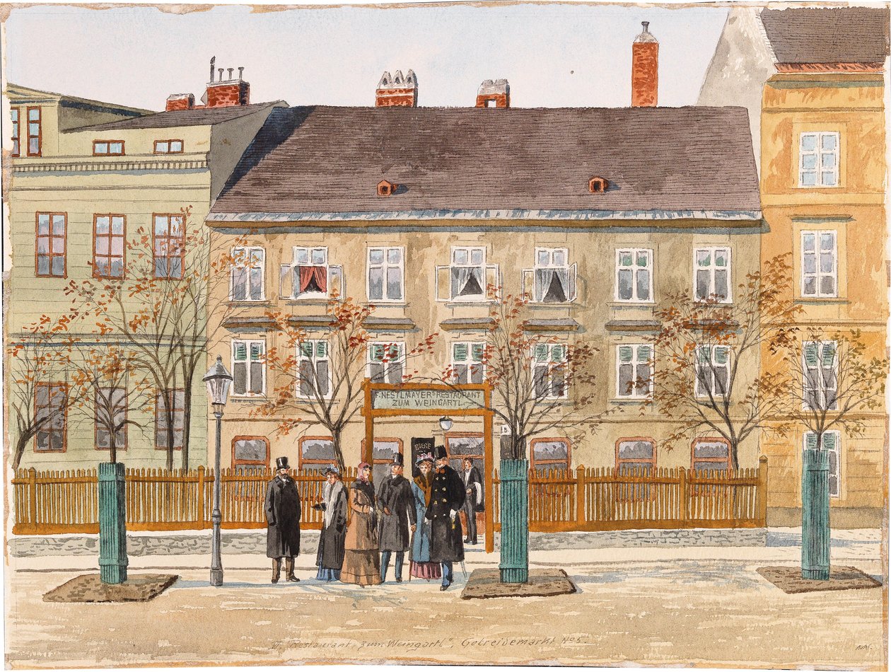 VI., Restaurant Zum Weingartl, Getreidemarkt No. 5 - Max Neubauer