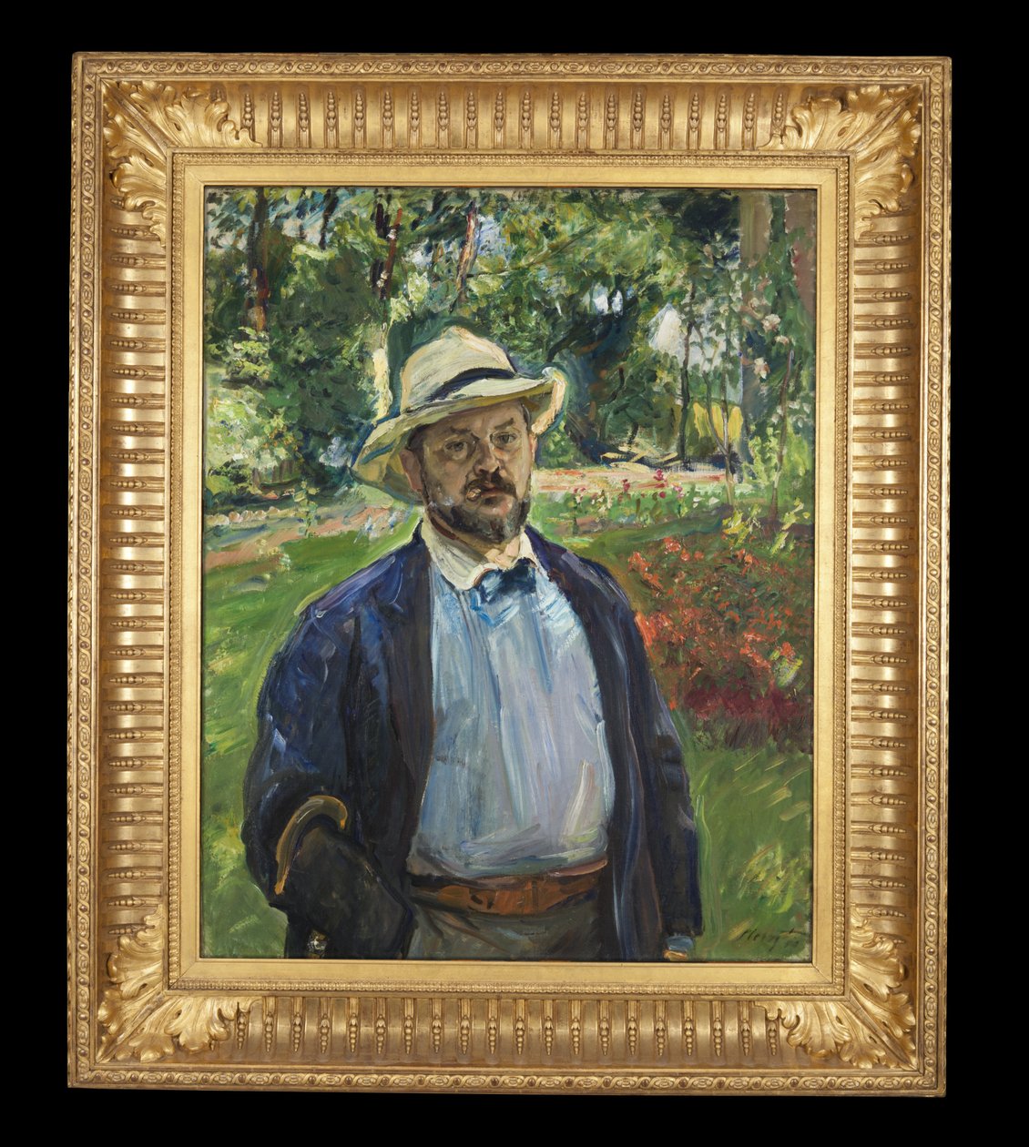 Autoportrait dans le jardin à Godramstein, 1910 - Max Slevogt