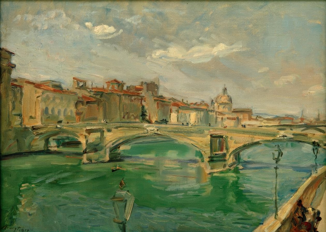 Pont à Florence (Ponte Della Trinità) - Max Slevogt