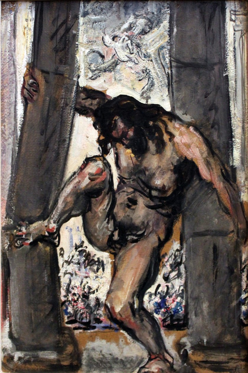 Samson détruit les colonnes du temple - Max Slevogt