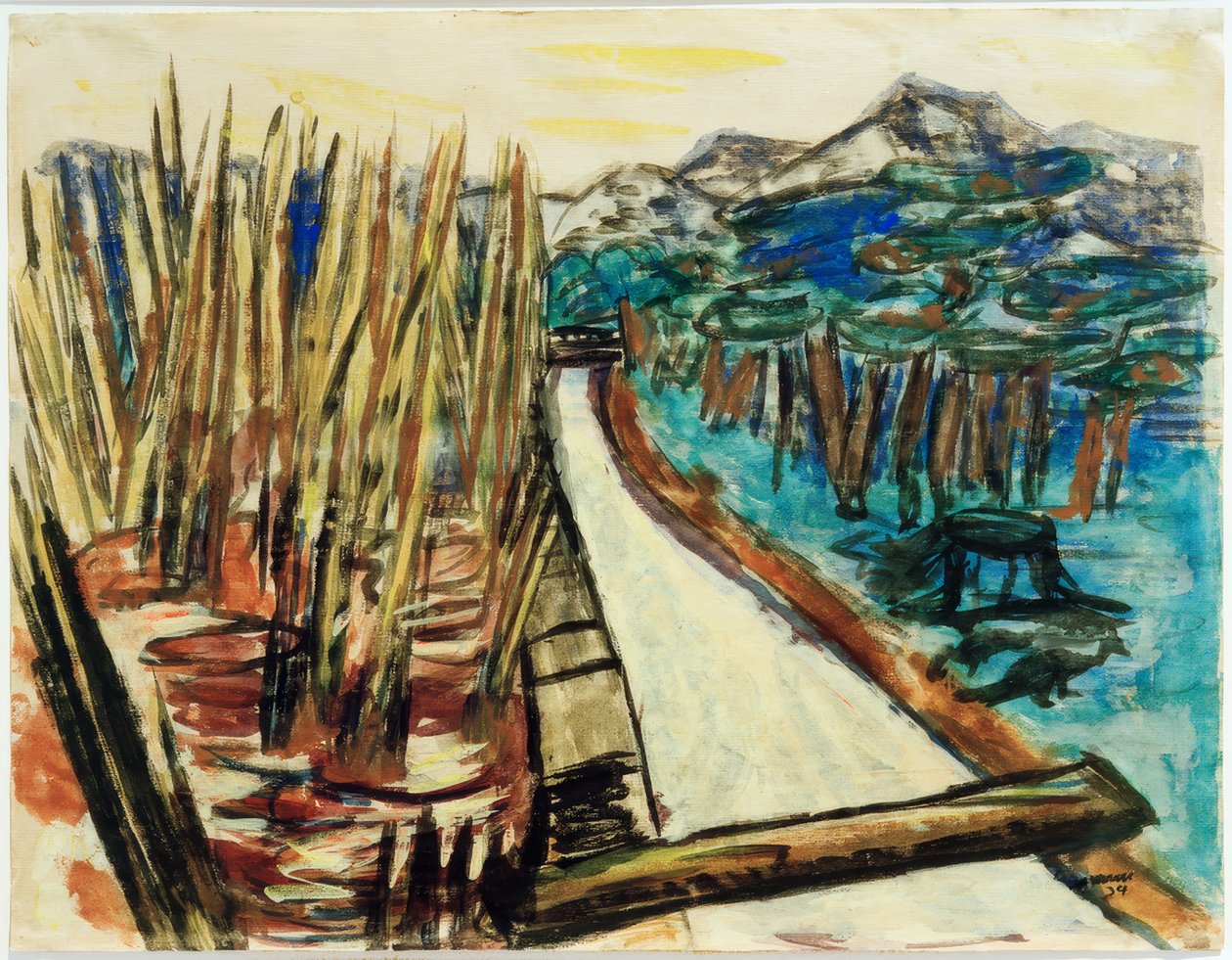 Paysage du soir (Ohlstadt) - Max Beckmann