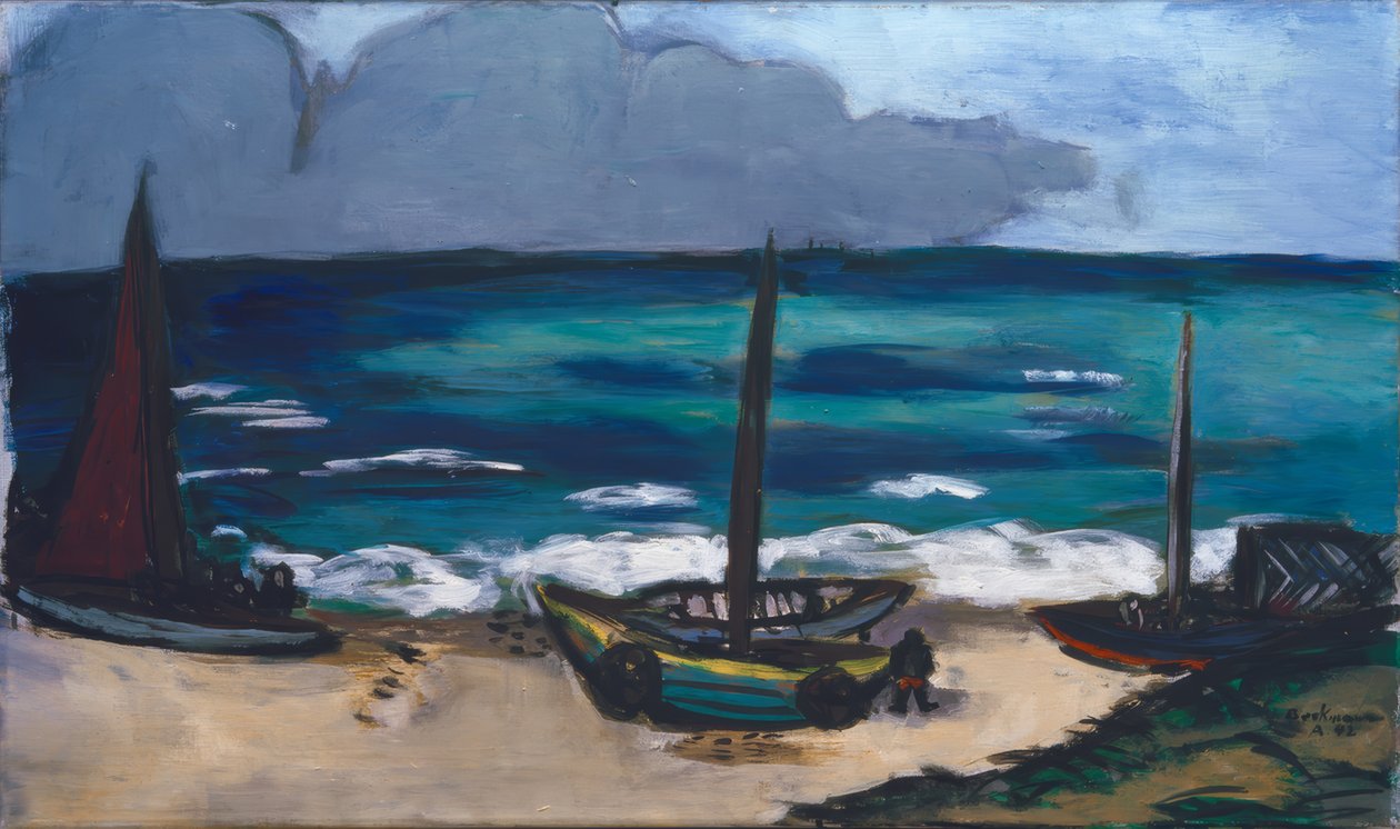 Orage approchant sur la mer - Max Beckmann
