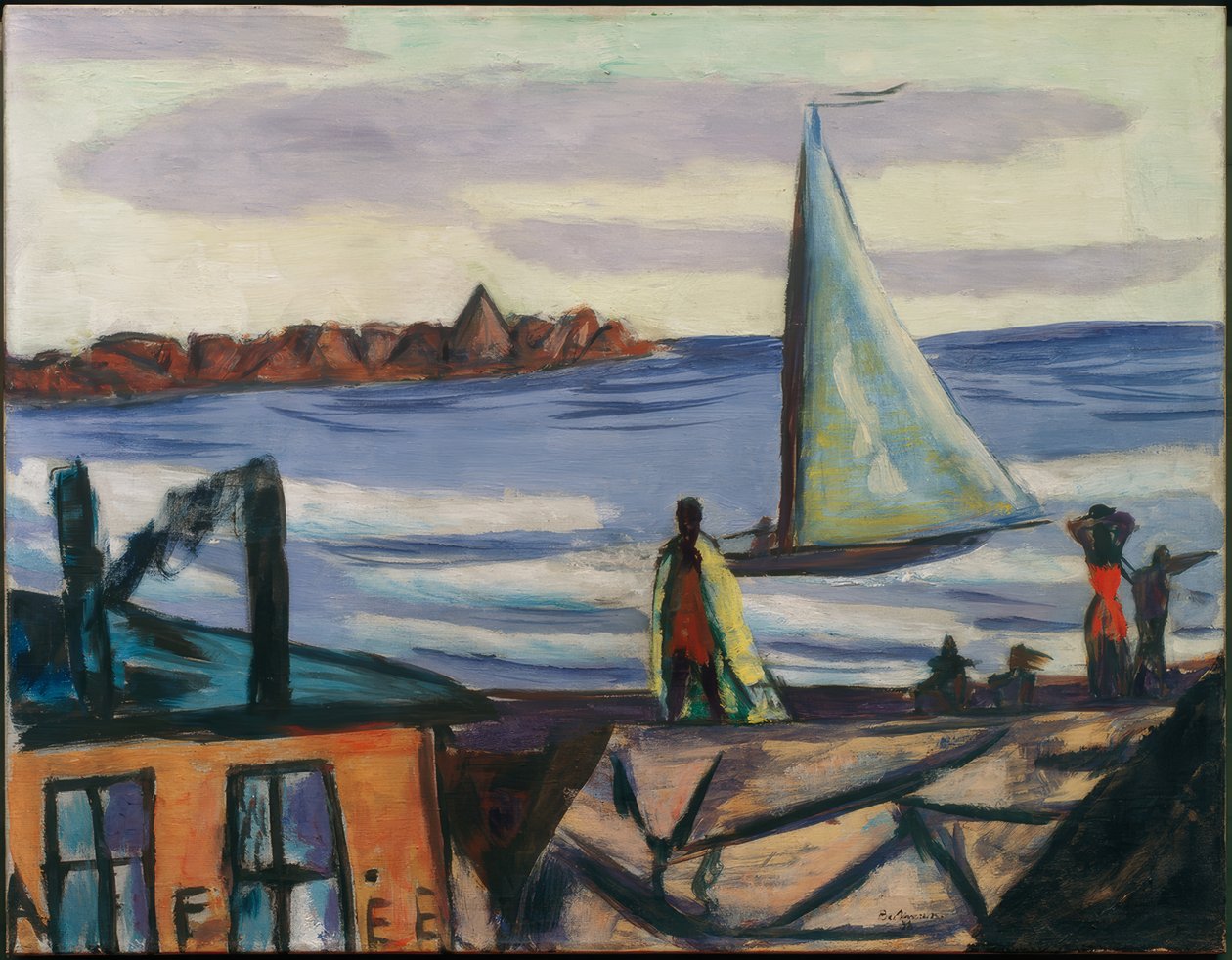 Vue de la plage à Bandol - Max Beckmann