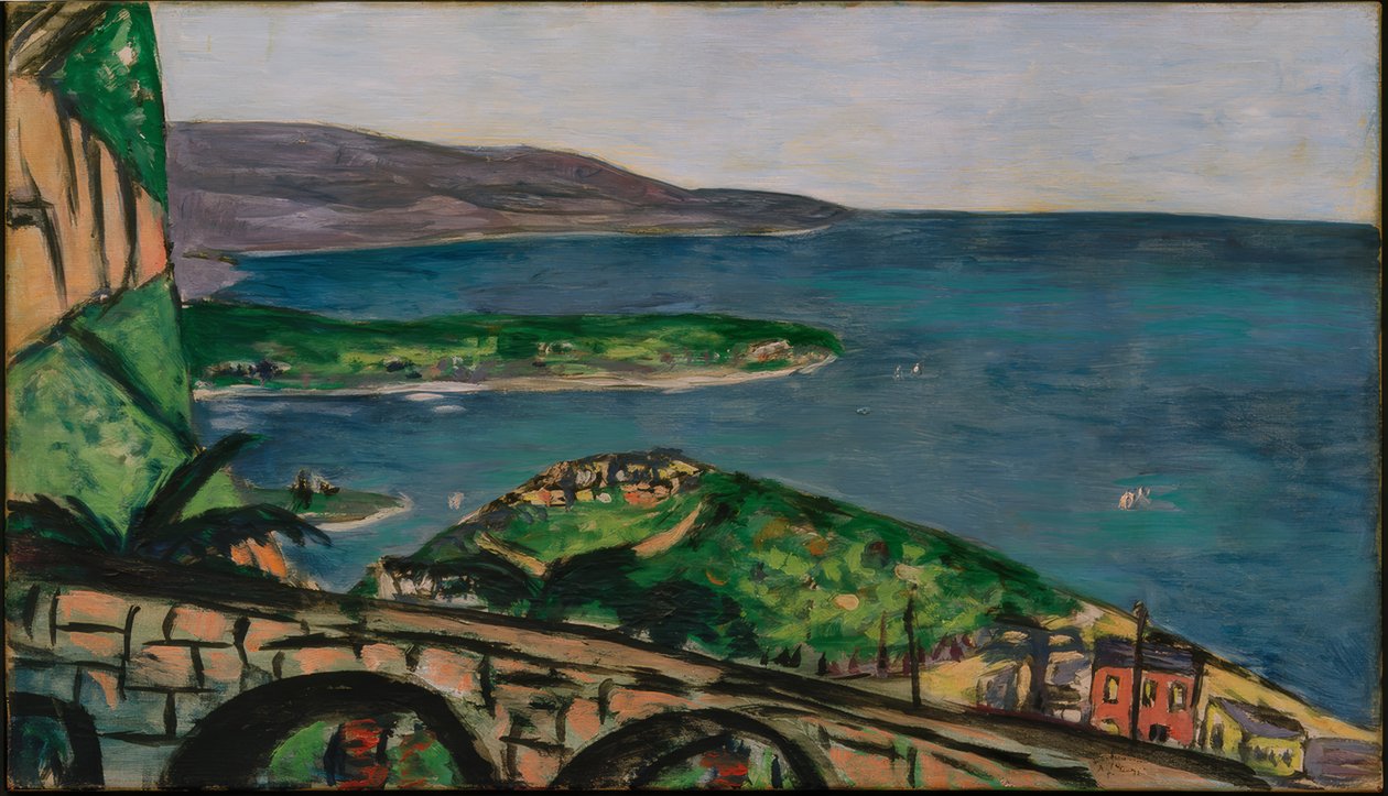 Vue sur Cap Martin, bleu - Max Beckmann
