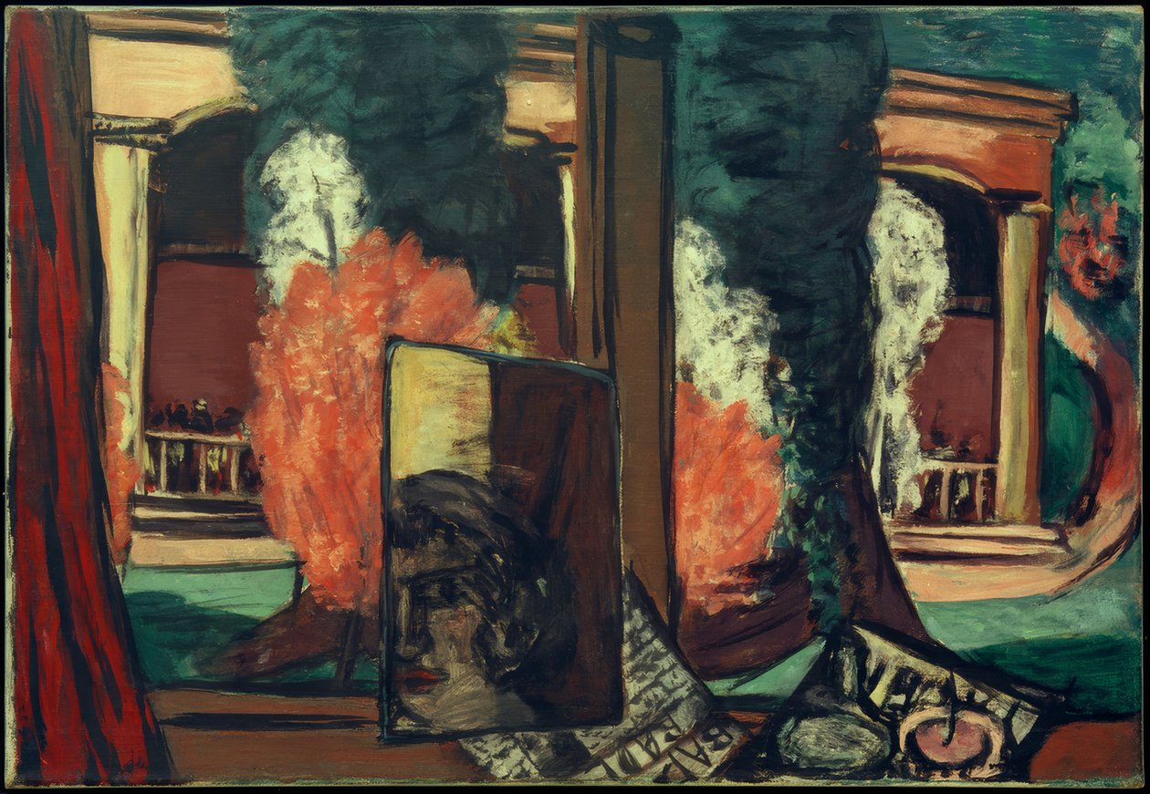 Vue depuis la fenêtre à Baden-Baden - Max Beckmann