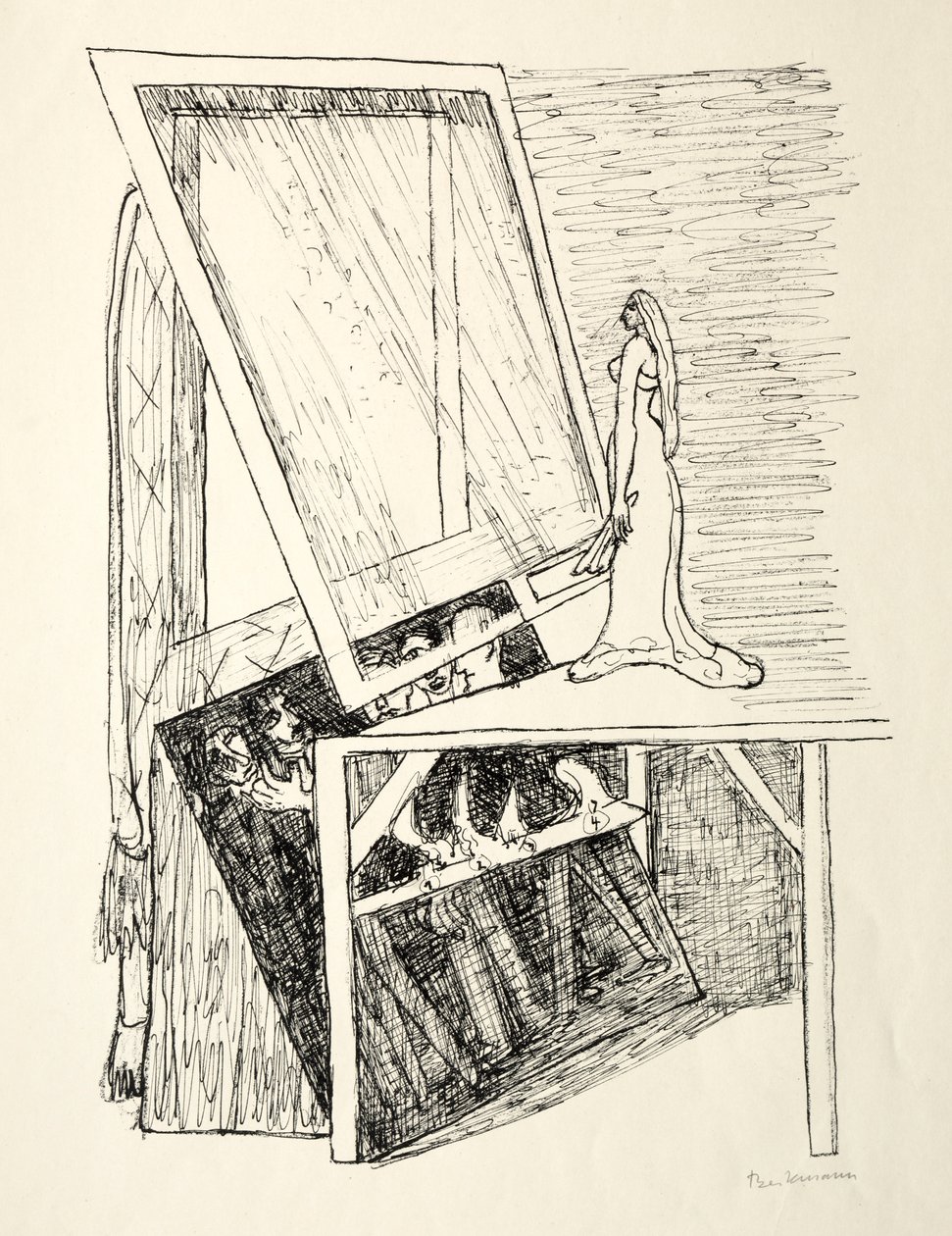 Jour et rêve : Miroir magique - Max Beckmann