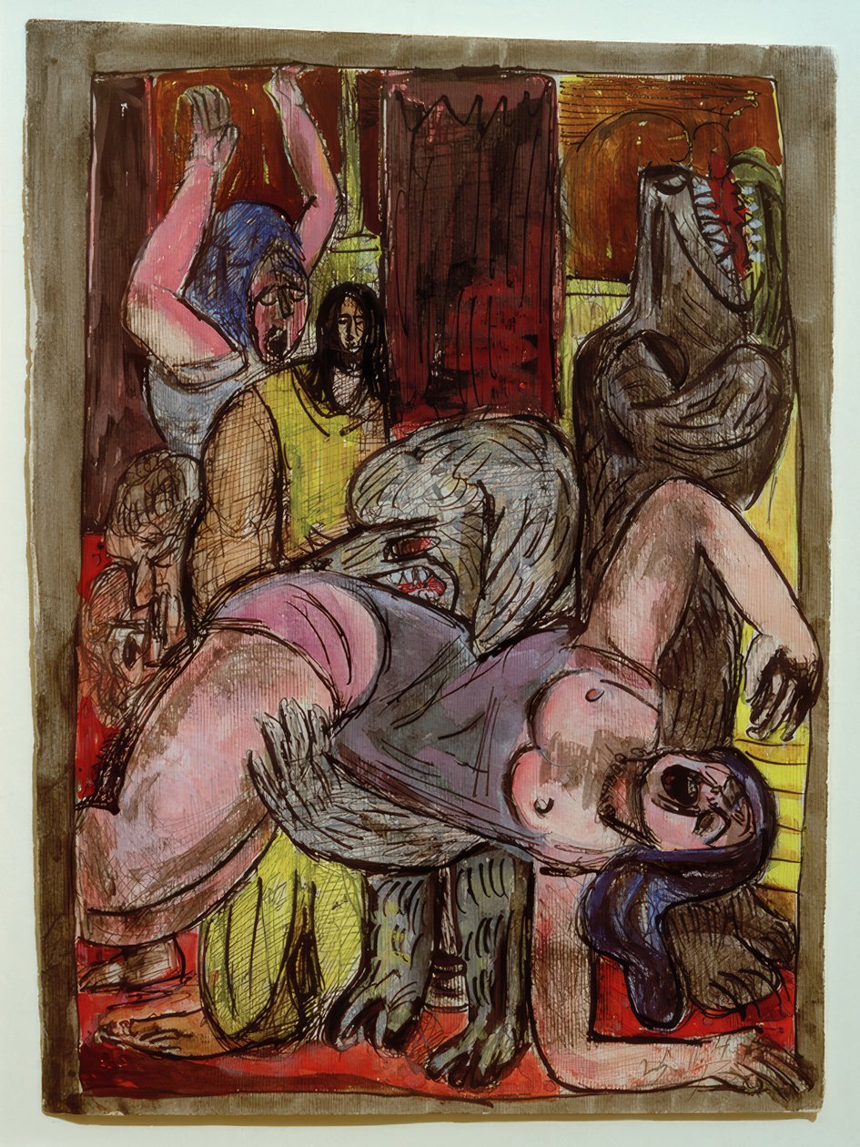 Les chiens deviennent plus grands - Max Beckmann