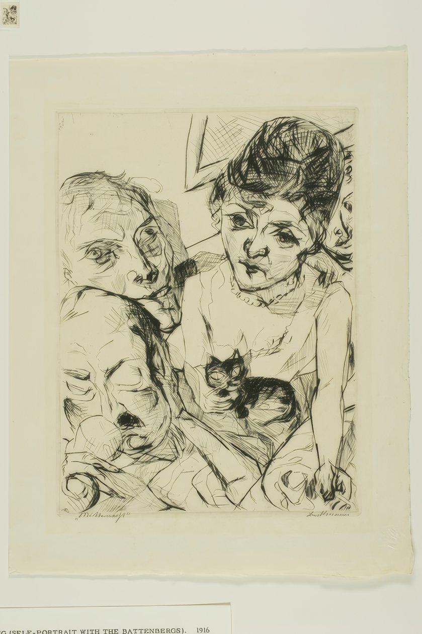 Soir, planche dix de Gesichter - Max Beckmann