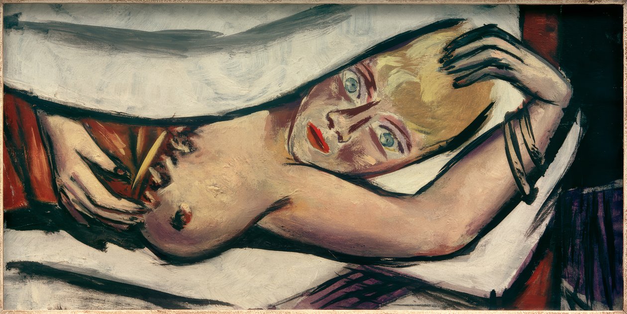 Femme au lit - Max Beckmann