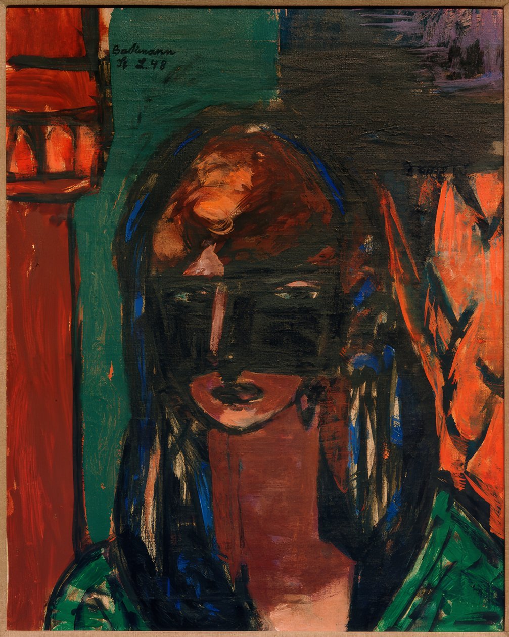 Femme avec masque - Max Beckmann