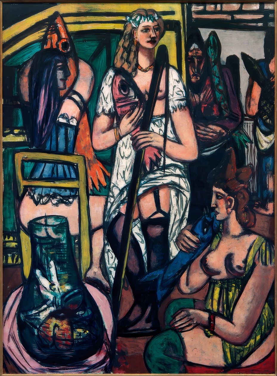Grand portrait de femmes, pêcheuses - Max Beckmann