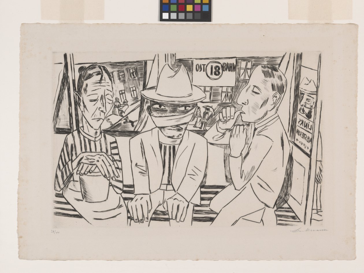 Dans le tram - Max Beckmann