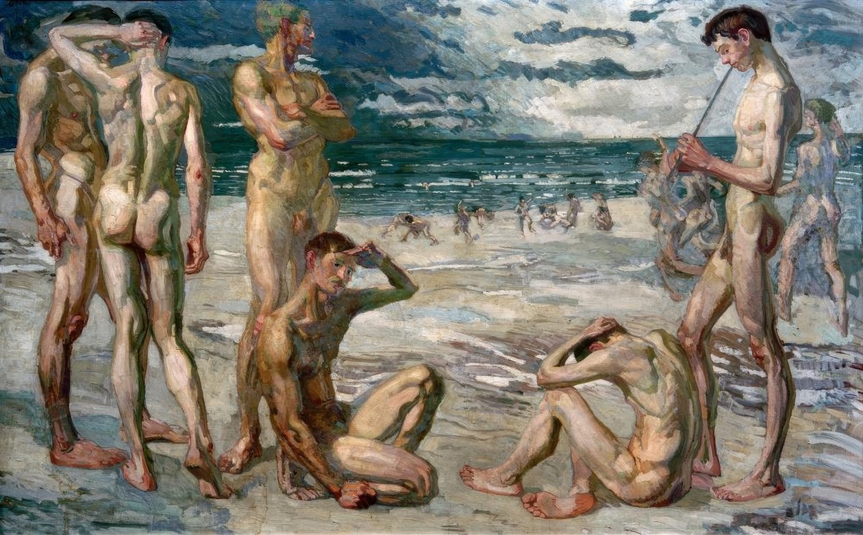Jeunes hommes à la mer - Max Beckmann