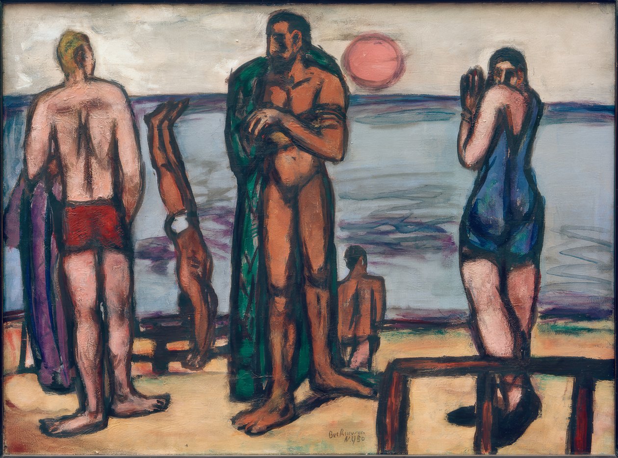 Petit tableau avec baigneurs - Max Beckmann
