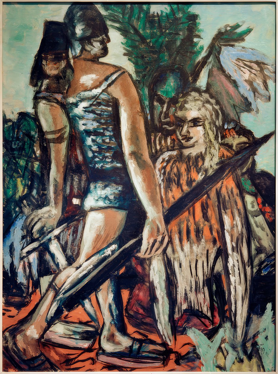 Guerrier et femme-oiseau - Max Beckmann