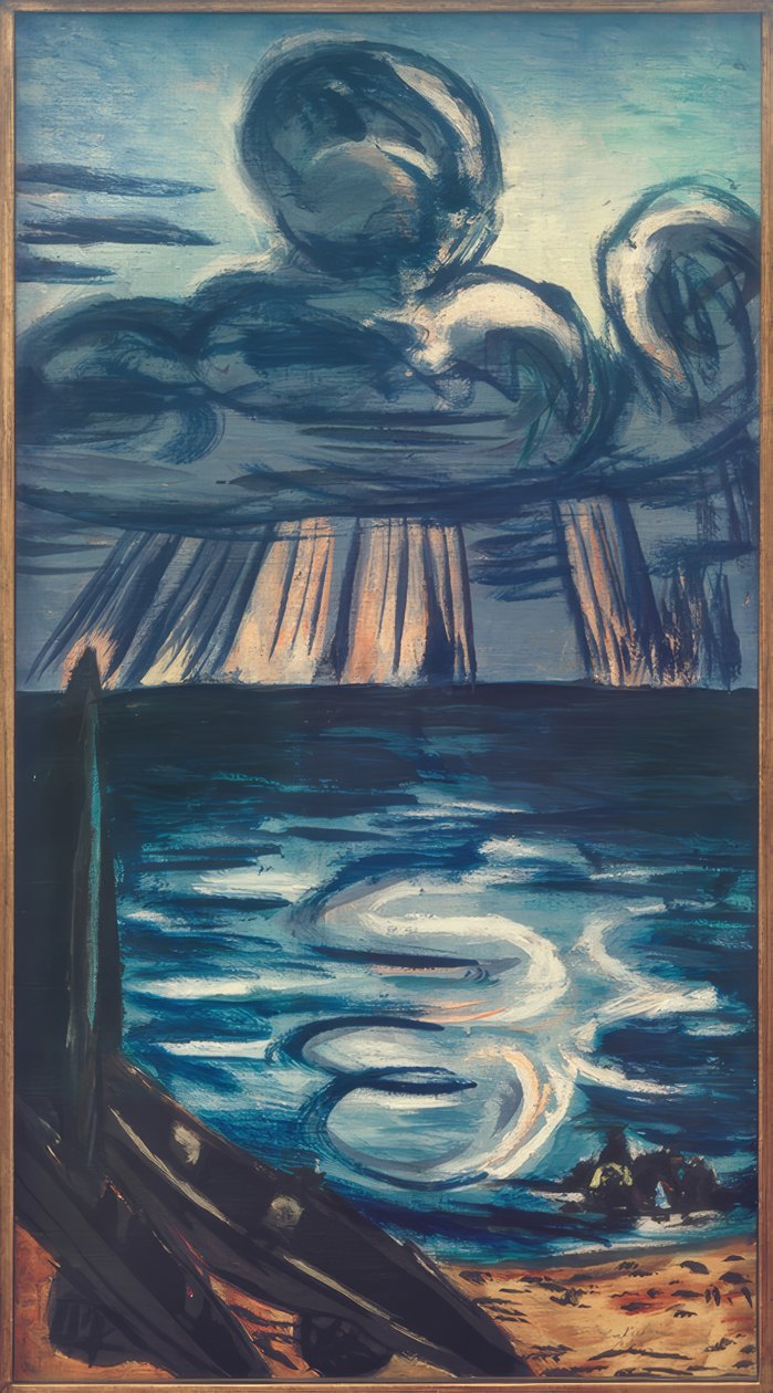 Mer avec grand nuage - Max Beckmann