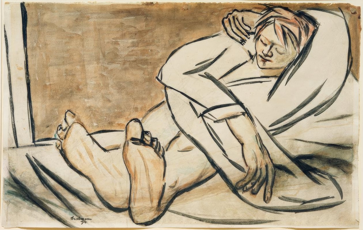 Peter, couché - Max Beckmann