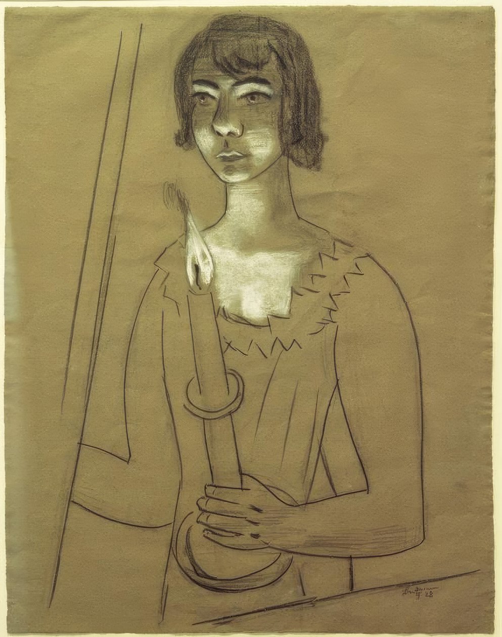 Quappi avec bougie - Max Beckmann