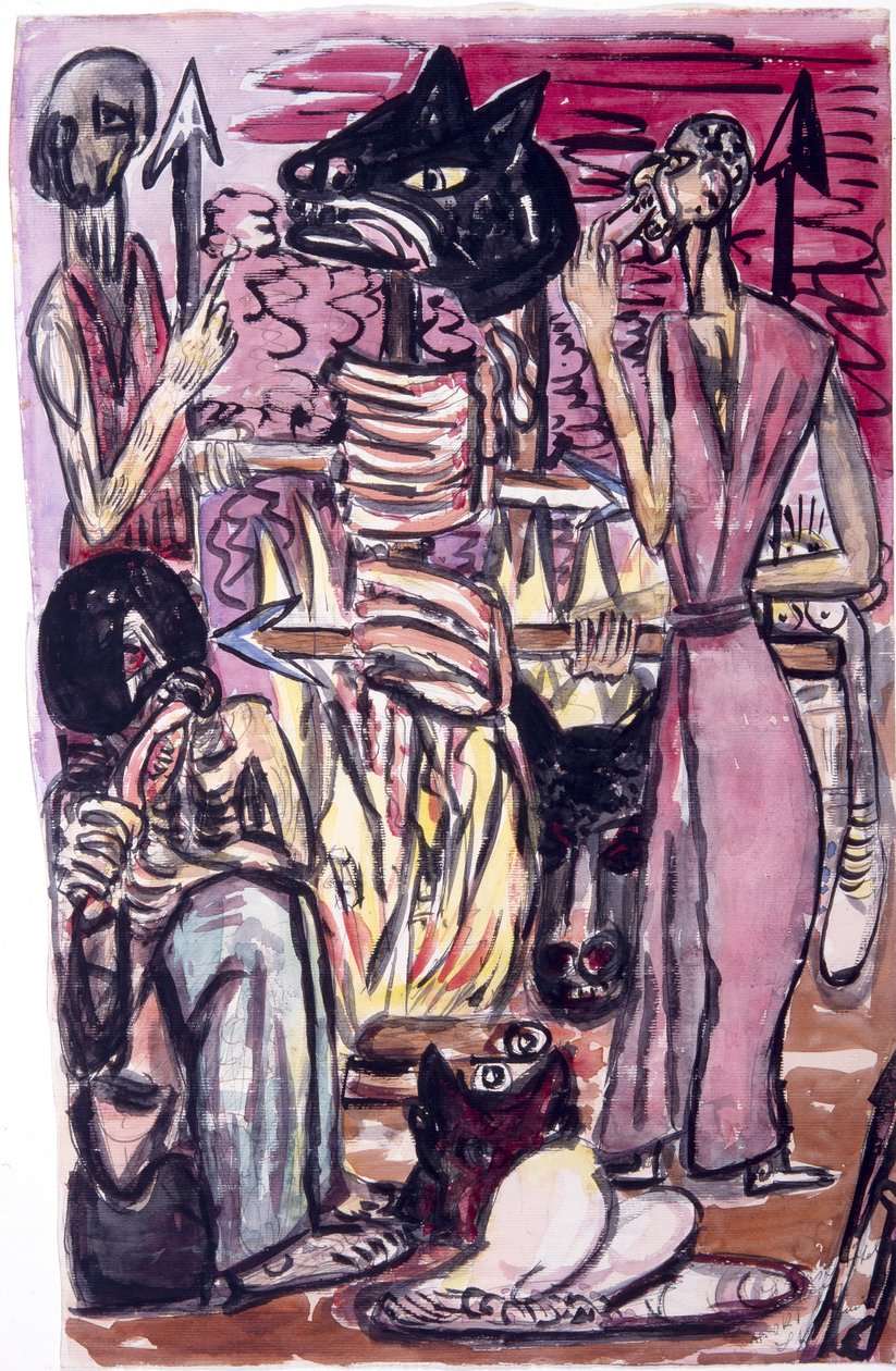 Repas sacrificiel - Max Beckmann