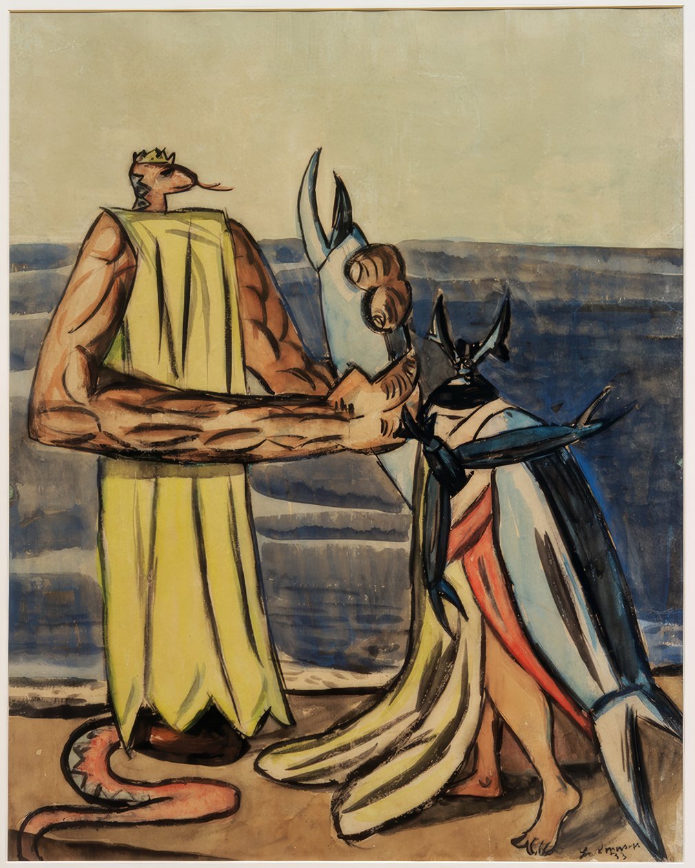 Roi des Serpents et Fiancée du Cerf-Volant - Max Beckmann