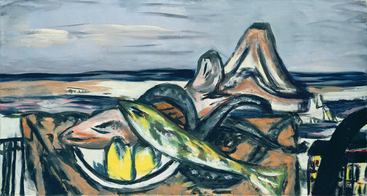 Nature morte avec poisson - Max Beckmann