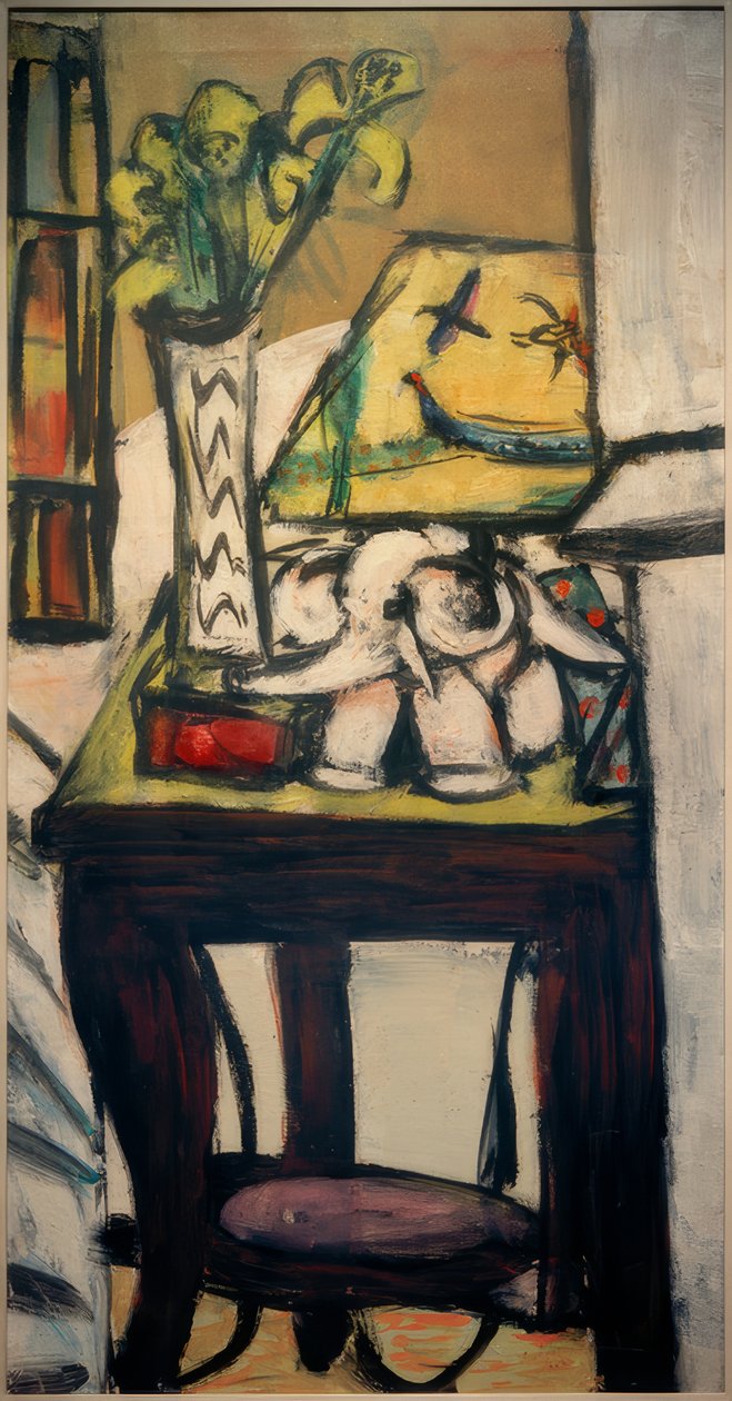Nature morte avec lampe de nuit - Max Beckmann