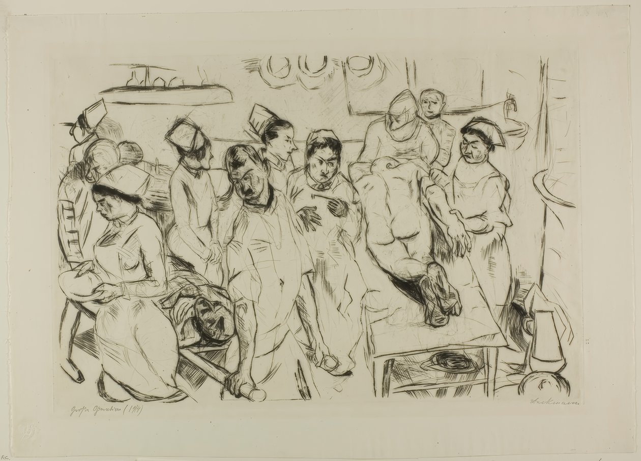 La grande opération, planche dix-huit de Visages - Max Beckmann