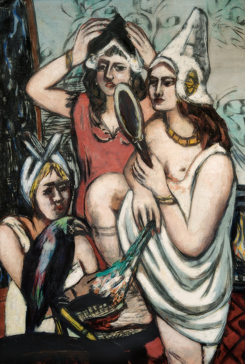 Avant la fête costumée (Trois femmes) - Max Beckmann