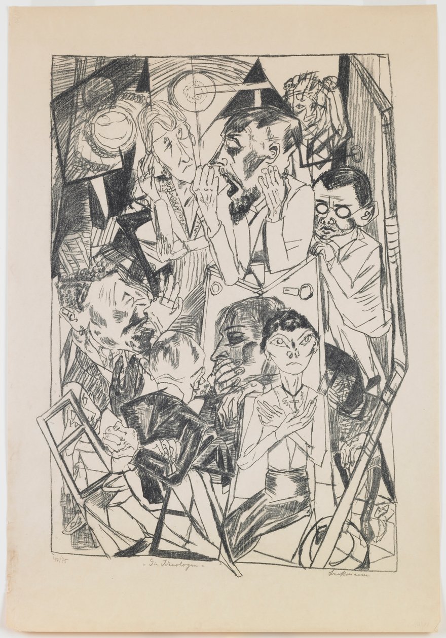 Planche 6 : Les Idéologues - Max Beckmann