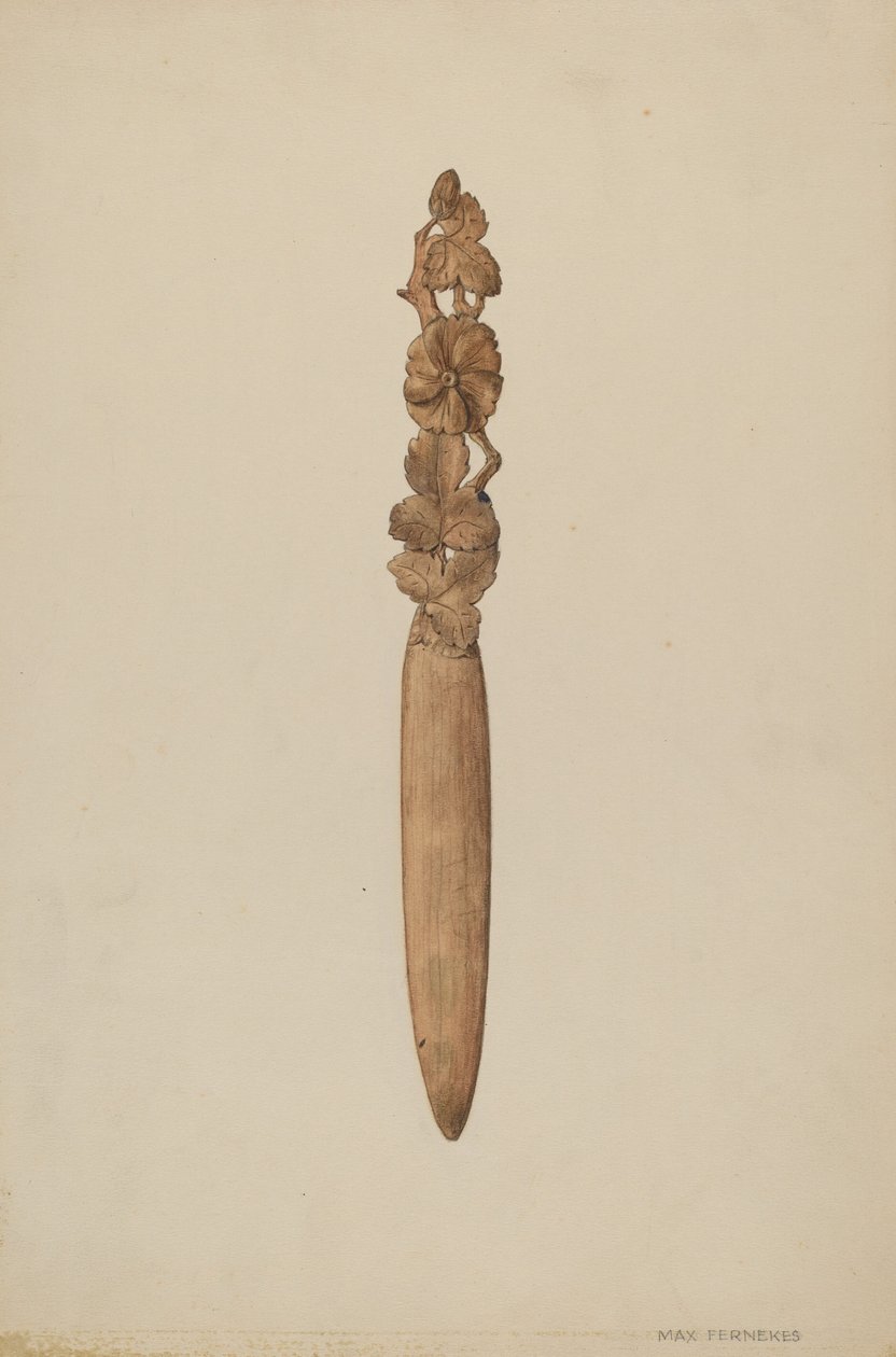 Couteau à papier, vers 1938 - Max Fernekes