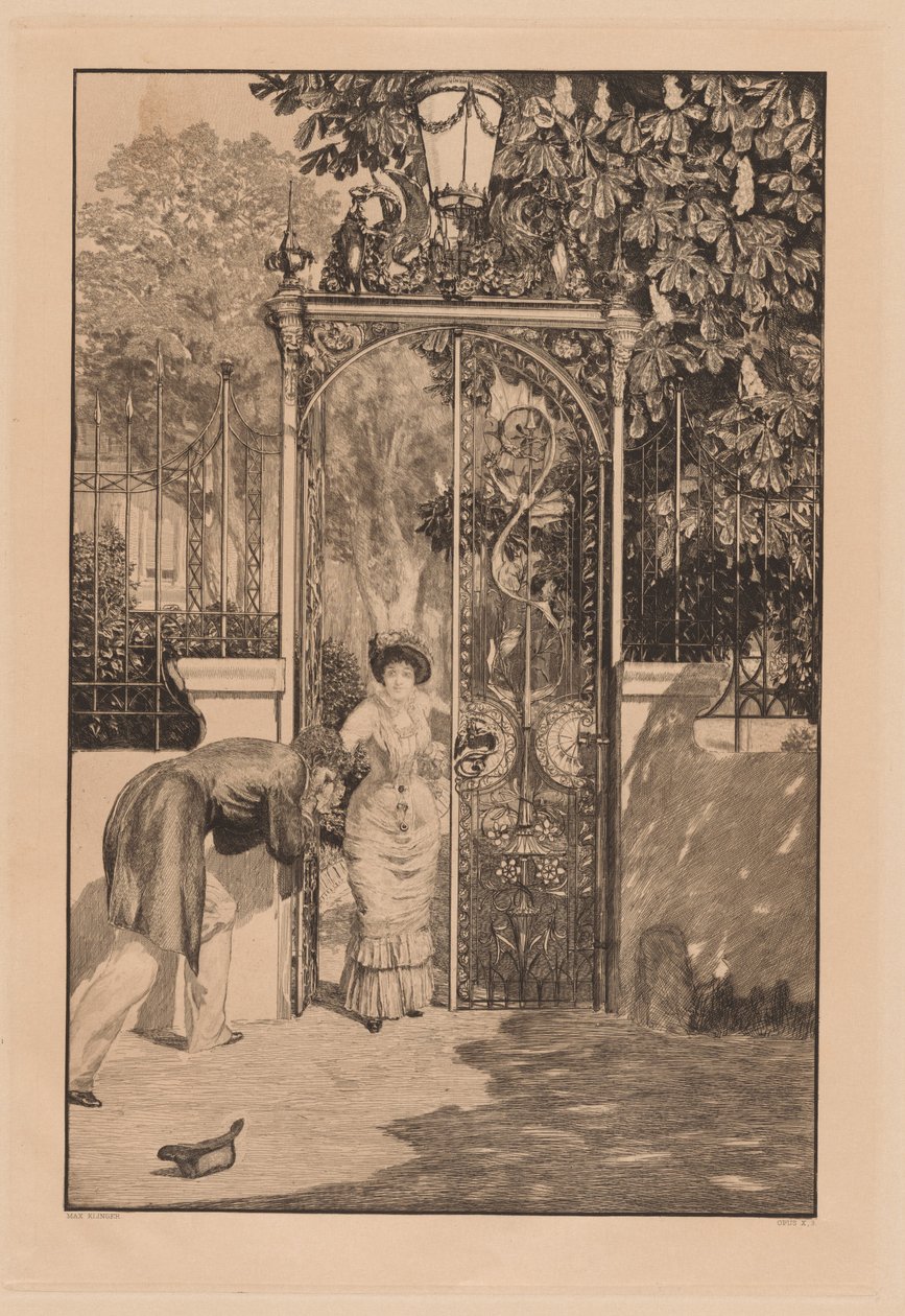 À la porte (Am Thor) - Max Klinger