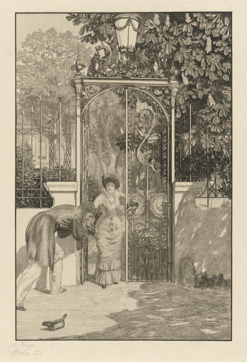 À la porte (Am Thor) - Max Klinger