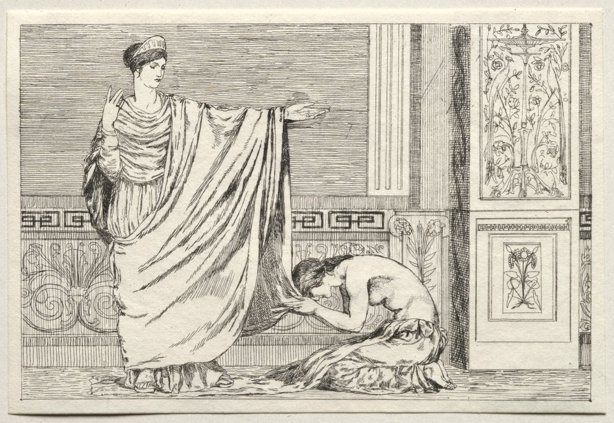 Cupidon et Psyché : Psyché et Junon, 1880 - Max Klinger